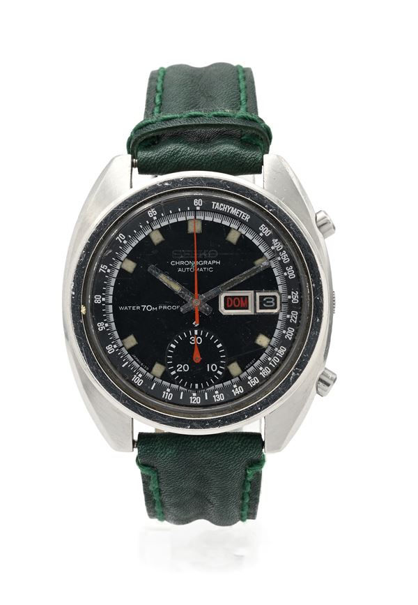 Seiko cronografo automatico in acciaio
