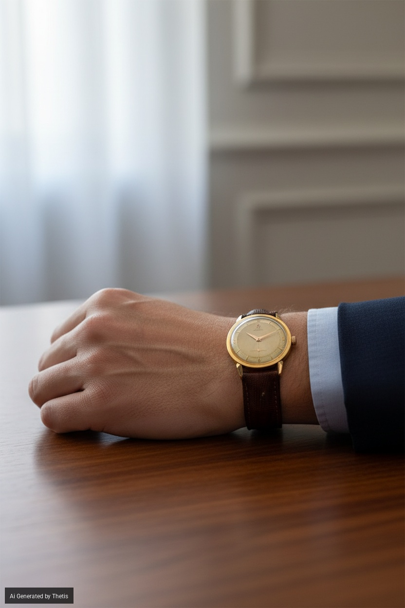 Omega automatico in oro quadrante guilloché