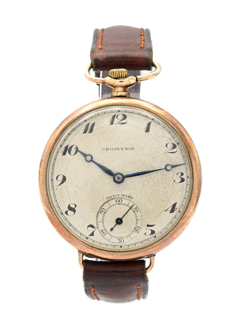 Orologio da tasca convertito da polso in oro