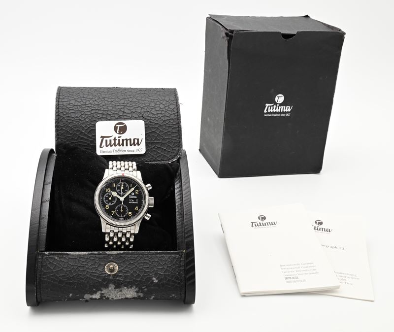 Tutima Flieger Chronograph F2 780 - Orologio da polso da uomo automatico Cronografo con datario n...