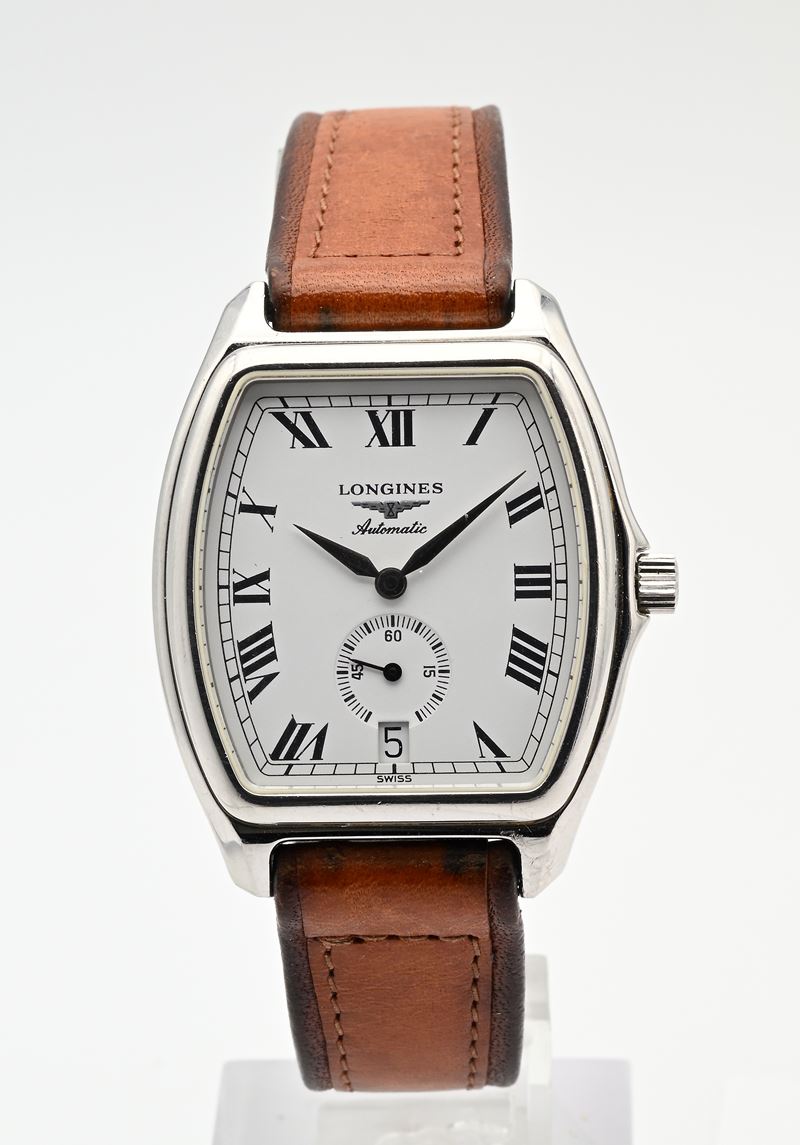 Longines Les grandes Classiques L46824 - Orologio da polso da uomo automatico con datario in acci...