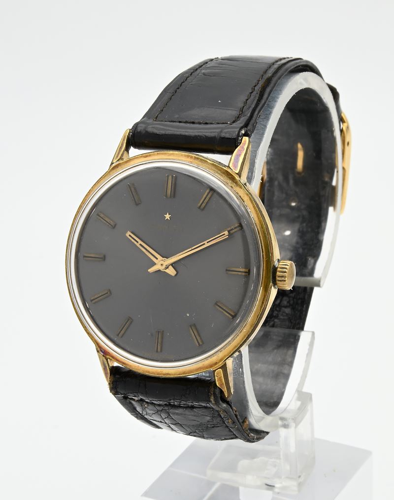 Zenith Cal. 2542 - Orologio da polso da uomo a carica manuale con cassa in metallo placcato oro g...