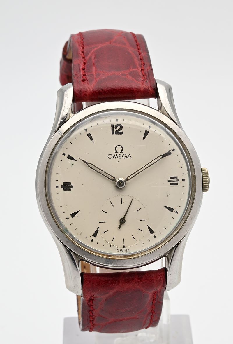 Omega Ref. 2487-3 - Orologio da polso da uomo a carica manuale in acciaio con anse ad elica (quad...