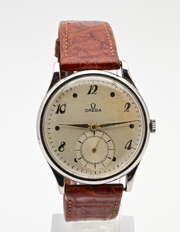 Omega - Orologio da polso da uomo a carica manuale in acciaio oversize (quadrante ristampato)