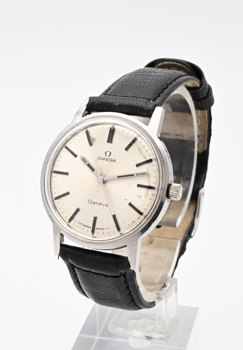 Omega Geneve Cal. 601 Ref. 135070 - Orologio da polso da uomo a carica manuale in acciaio con fon...