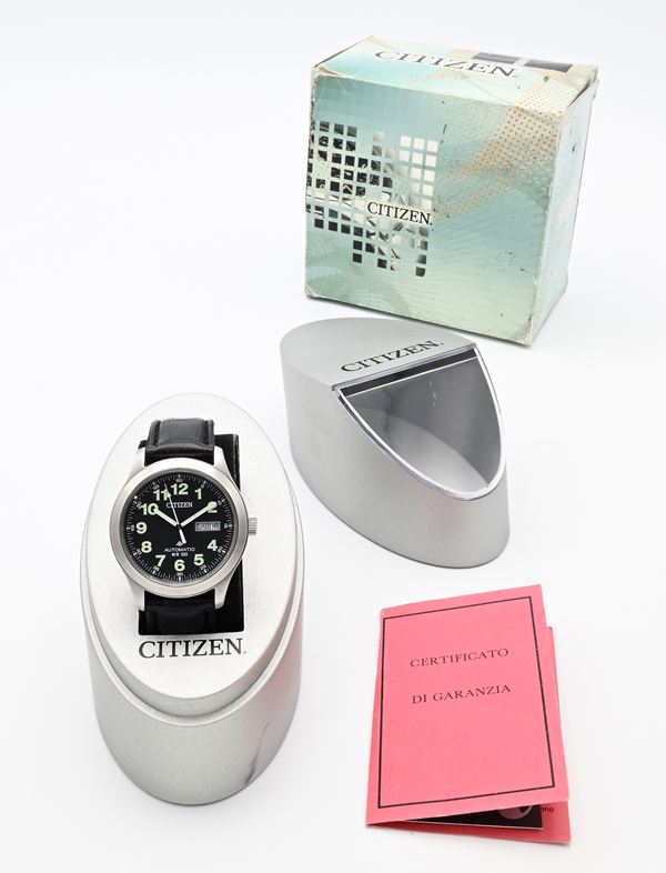 Citizen Promaster Militare Automatic Wr 100 Ref. 8200-S82175 - Orologio da polso automatico da uomo con giorno e datario in acciaio