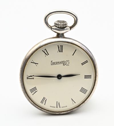 Eberhard 235e - Orologio da Tasca Remontoir con Cassa in Argento 925/000