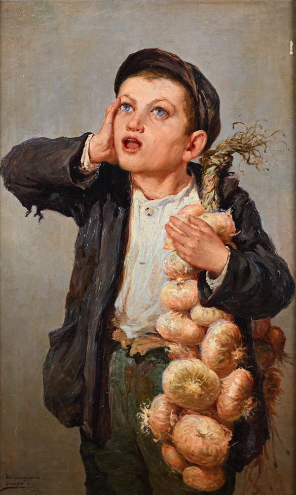 Il giovane venditore di cipolle