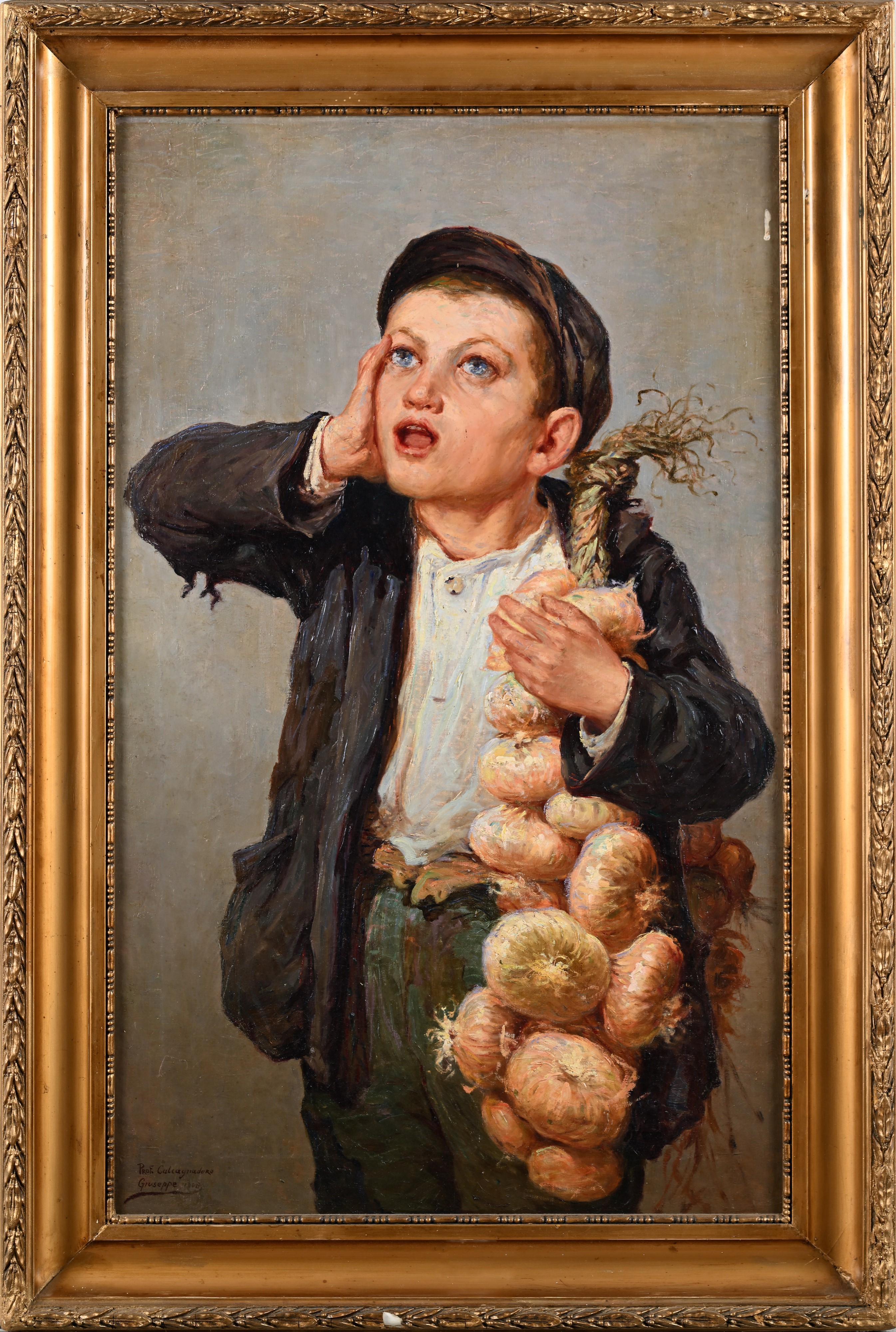Il giovane venditore di cipolle