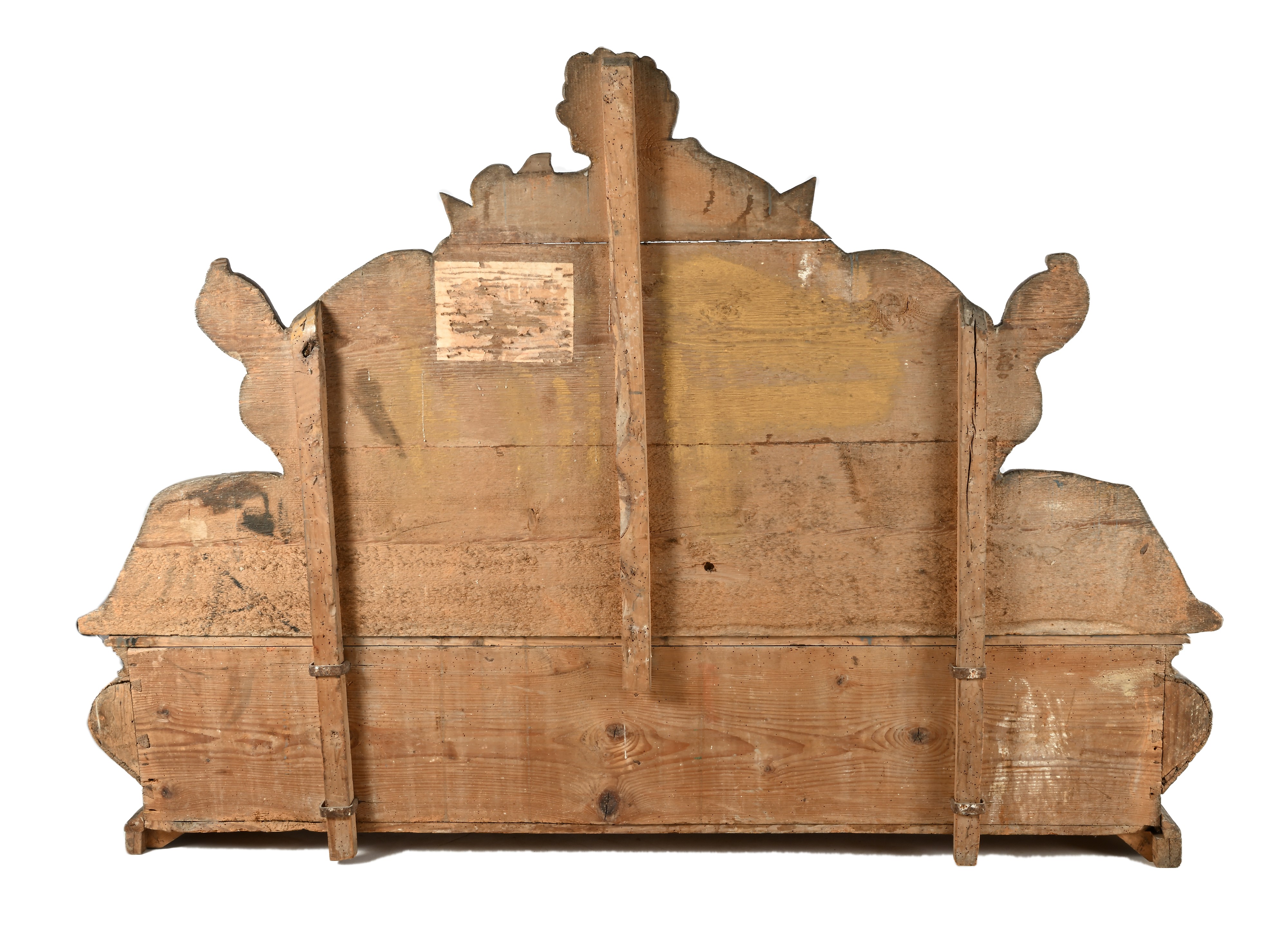 Panca da ingresso, legno dipinto, XVIII/XIX secolo
