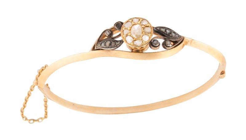 Bracciale Cannavuota con Rose in Oro