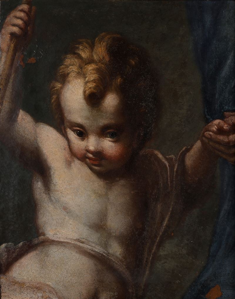 Pittore del XVIII Secolo - San Giovannino, olio su tela