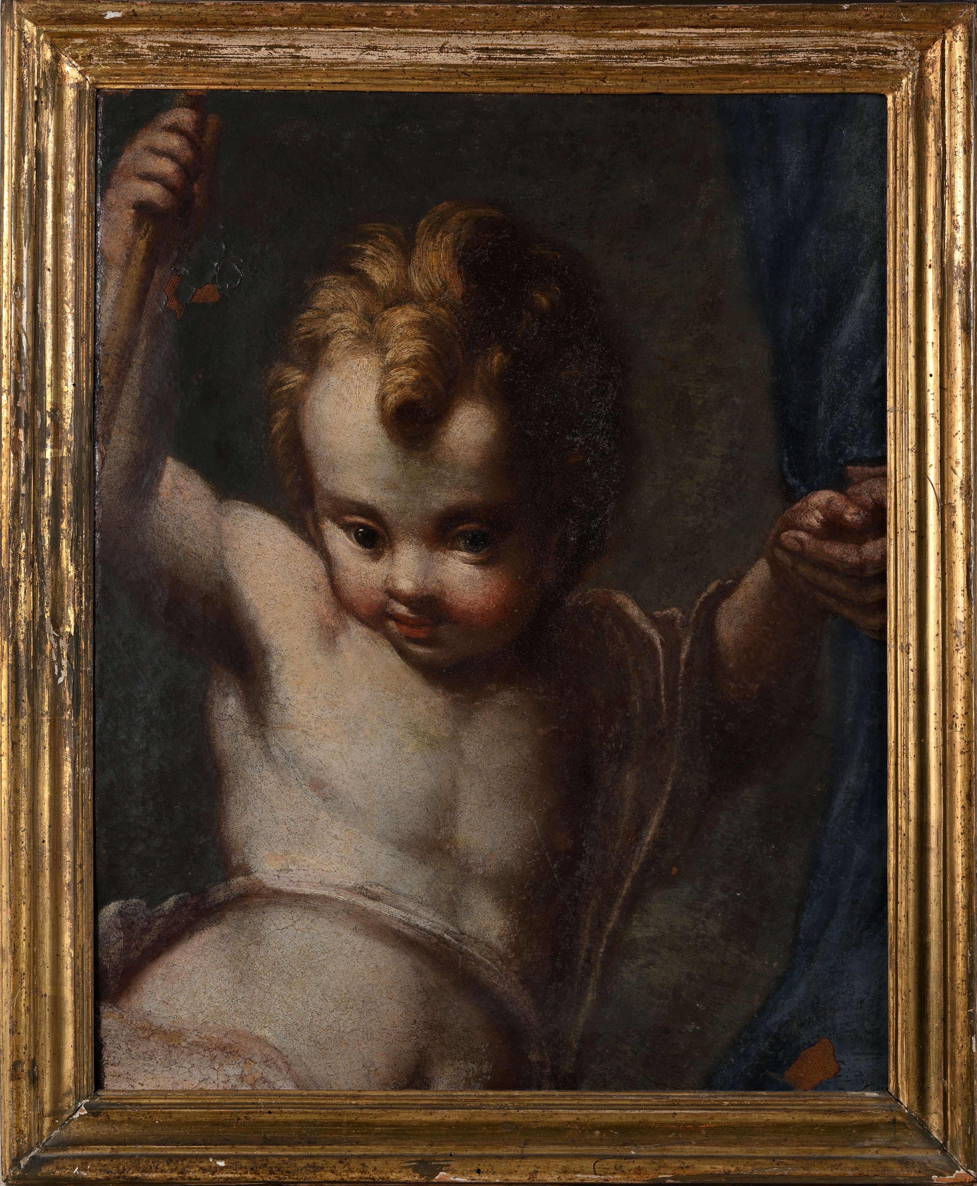Pittore del XVIII Secolo - San Giovannino, olio su tela