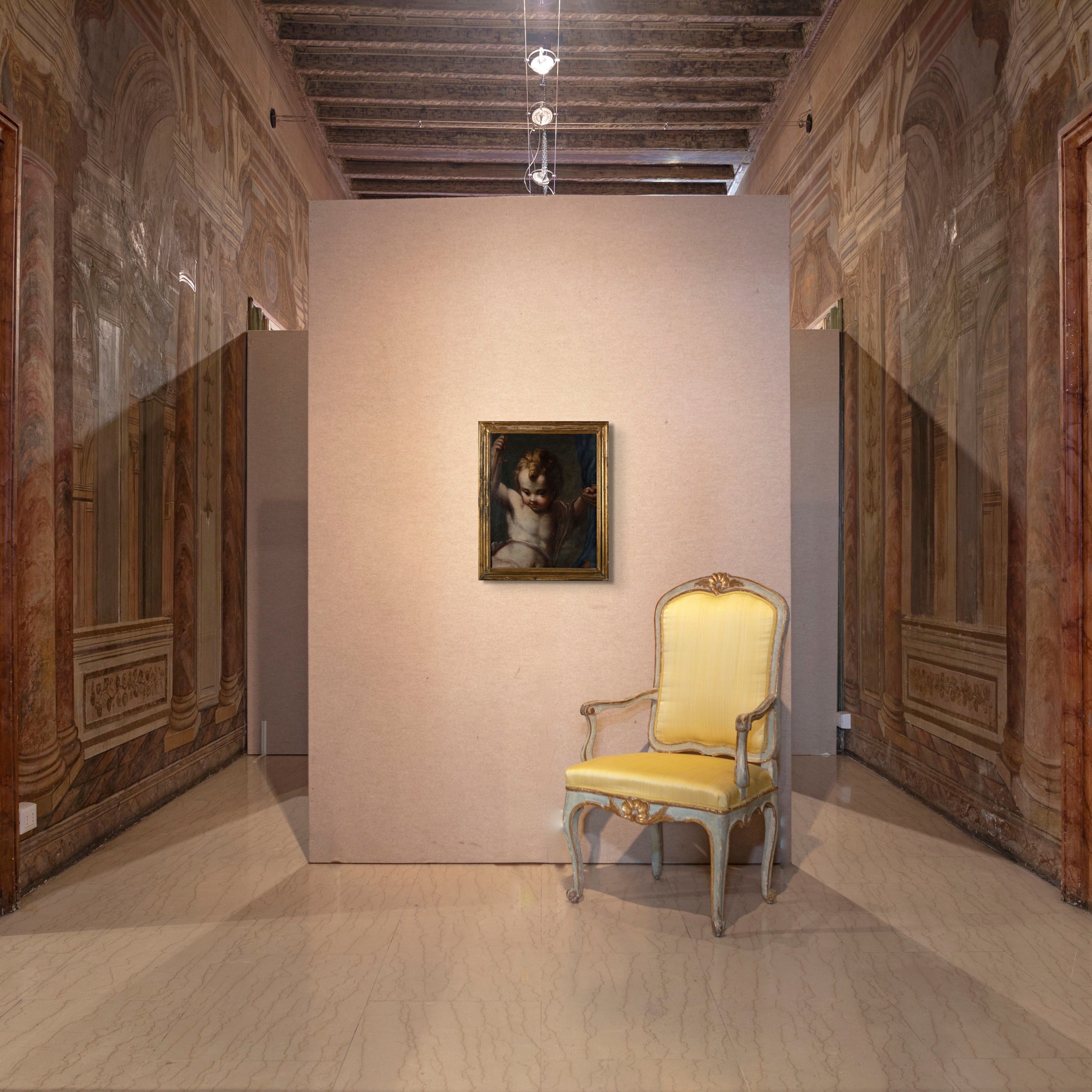 Pittore del XVIII Secolo - San Giovannino, olio su tela