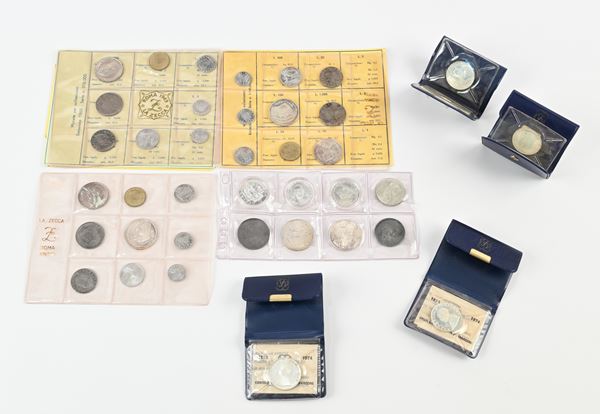 lotto Repubblica Italiana: serie 1969 e 1970 (2), tre 1000 lire, nove 500 lire