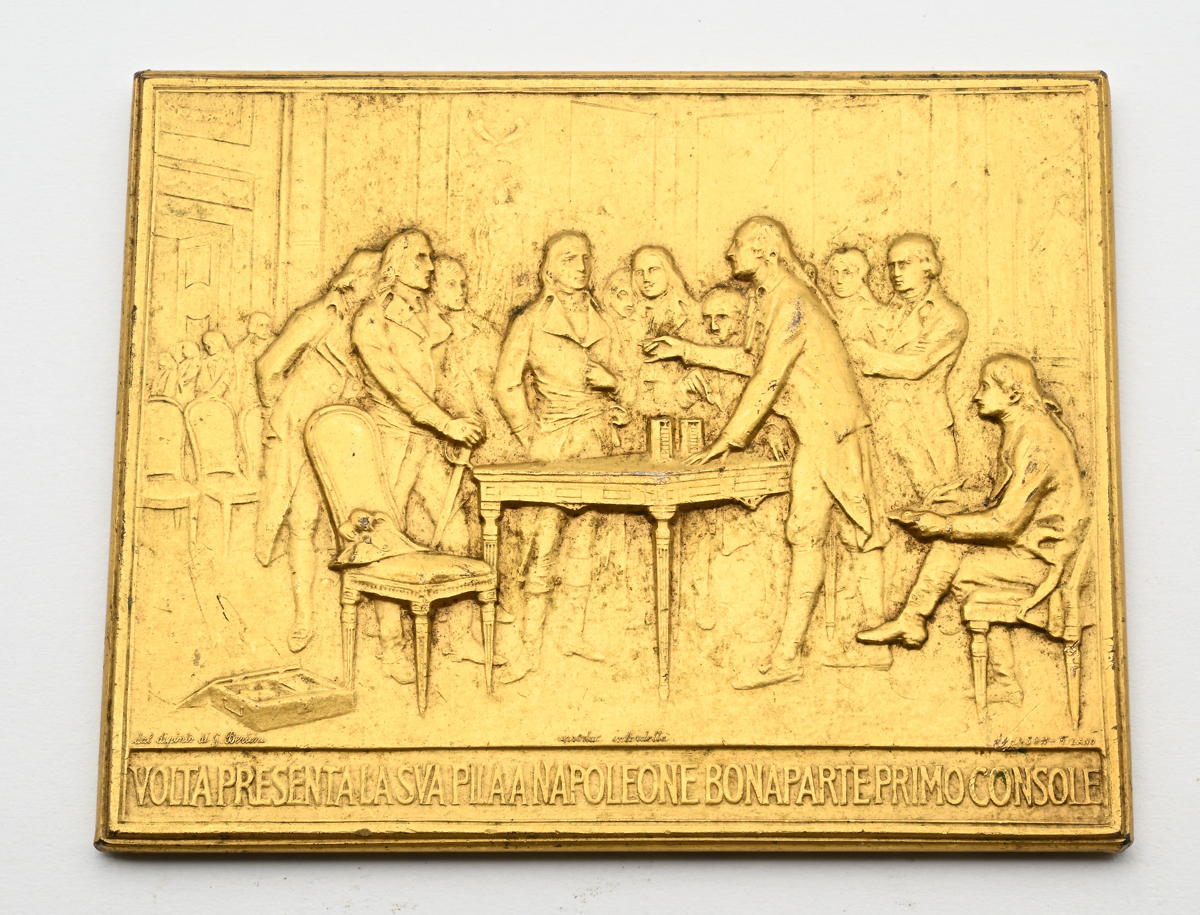 Placchetta in bronzo, Esposizione elettrica Como 1899
