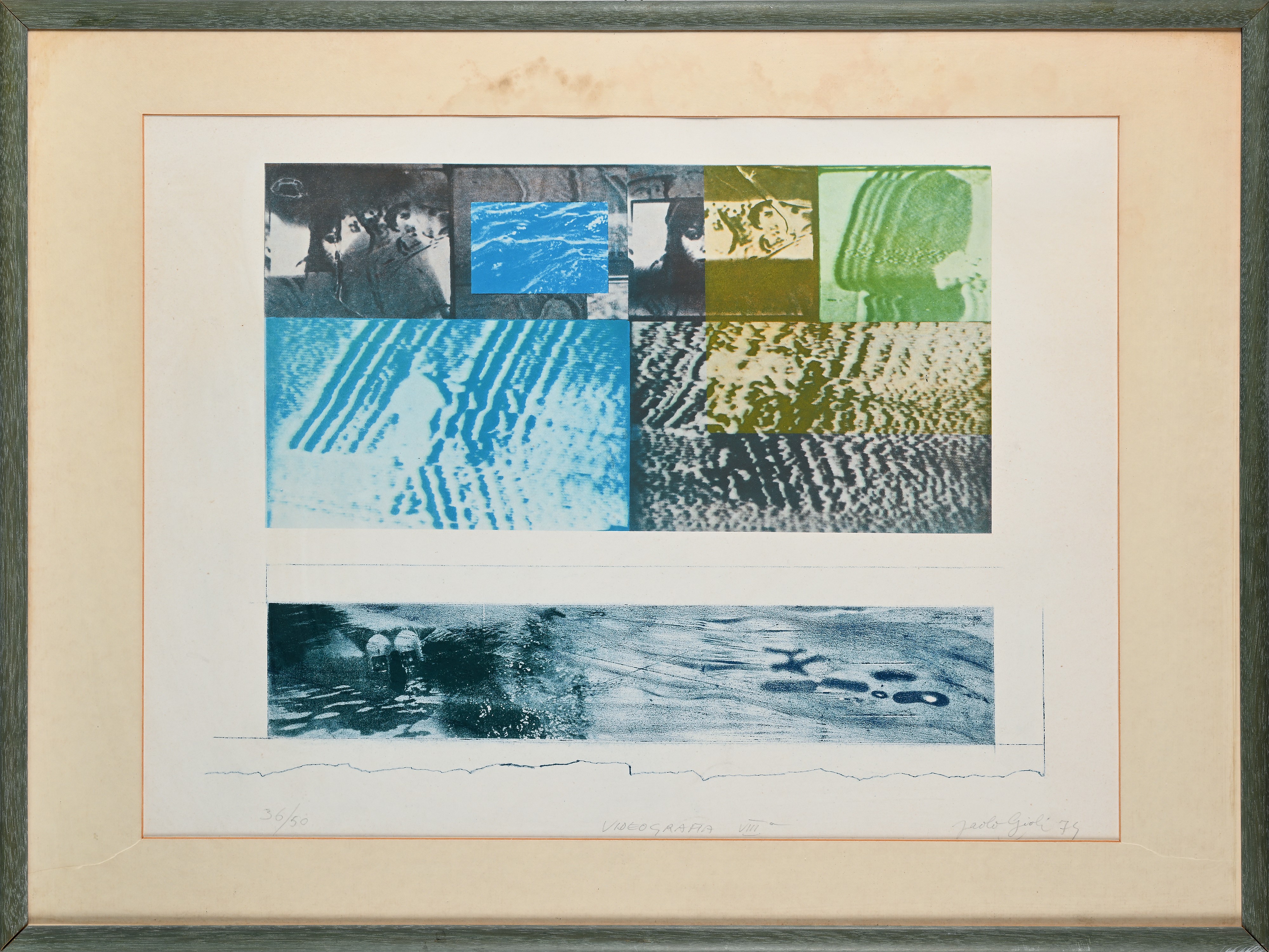Paolo Gioli - Videografia VIII°, litografia (1974), 36/50