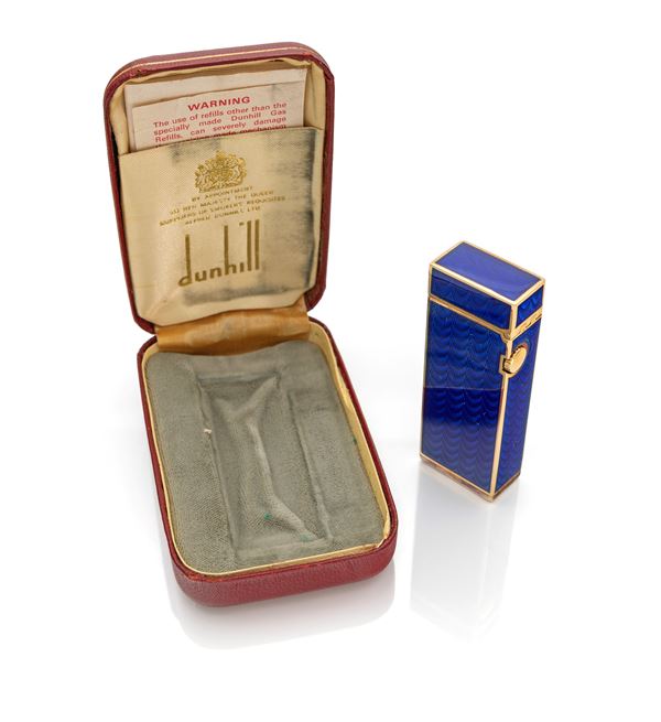 Dunhill, accendino in oro e smalto