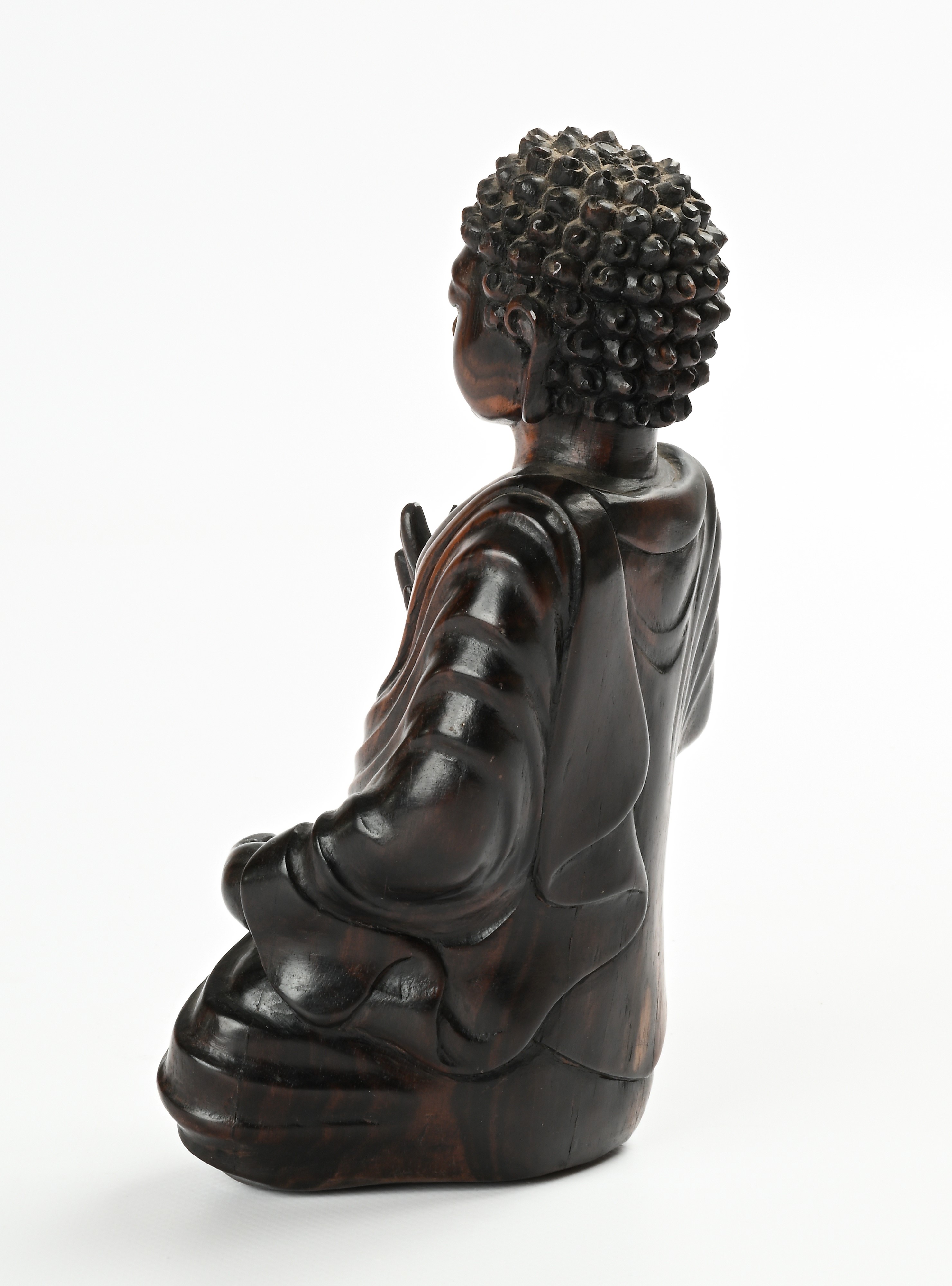 Buddha in legno asiatico, XX secolo