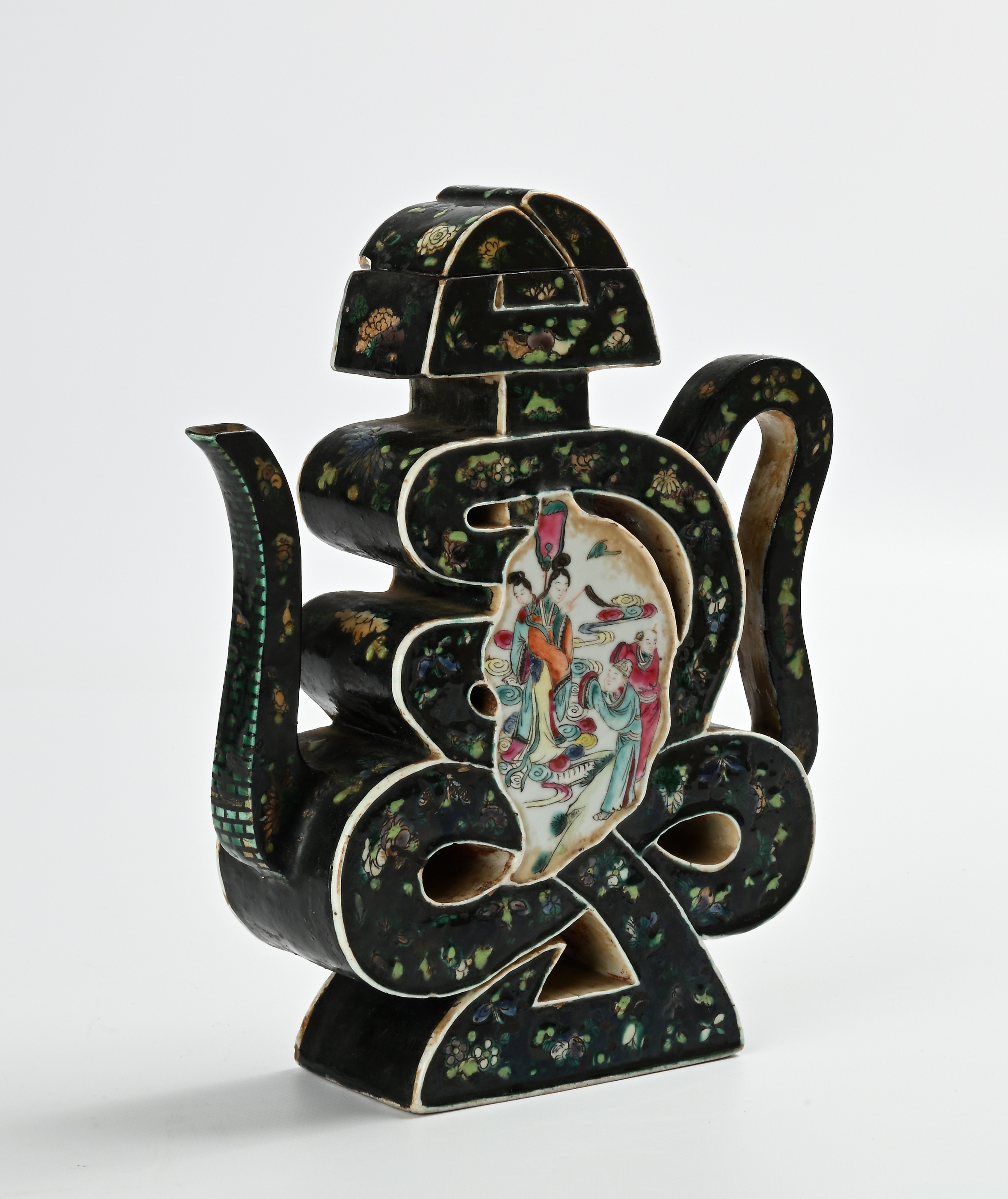 Teiera in porcellana "ideogramma"