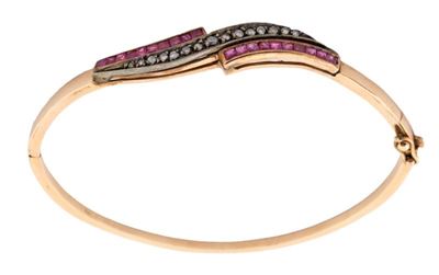 Bracciale Oro Giallo Brill. e Rubini