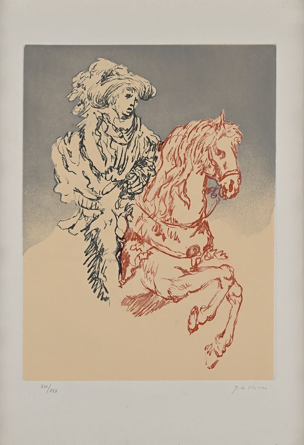 Giorgio De Chirico - Autoritratto a cavallo