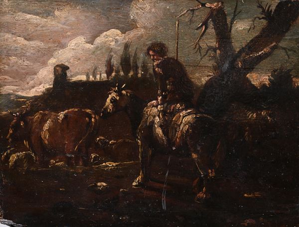 Anonimo del XVIII secolo - Cavaliere errante