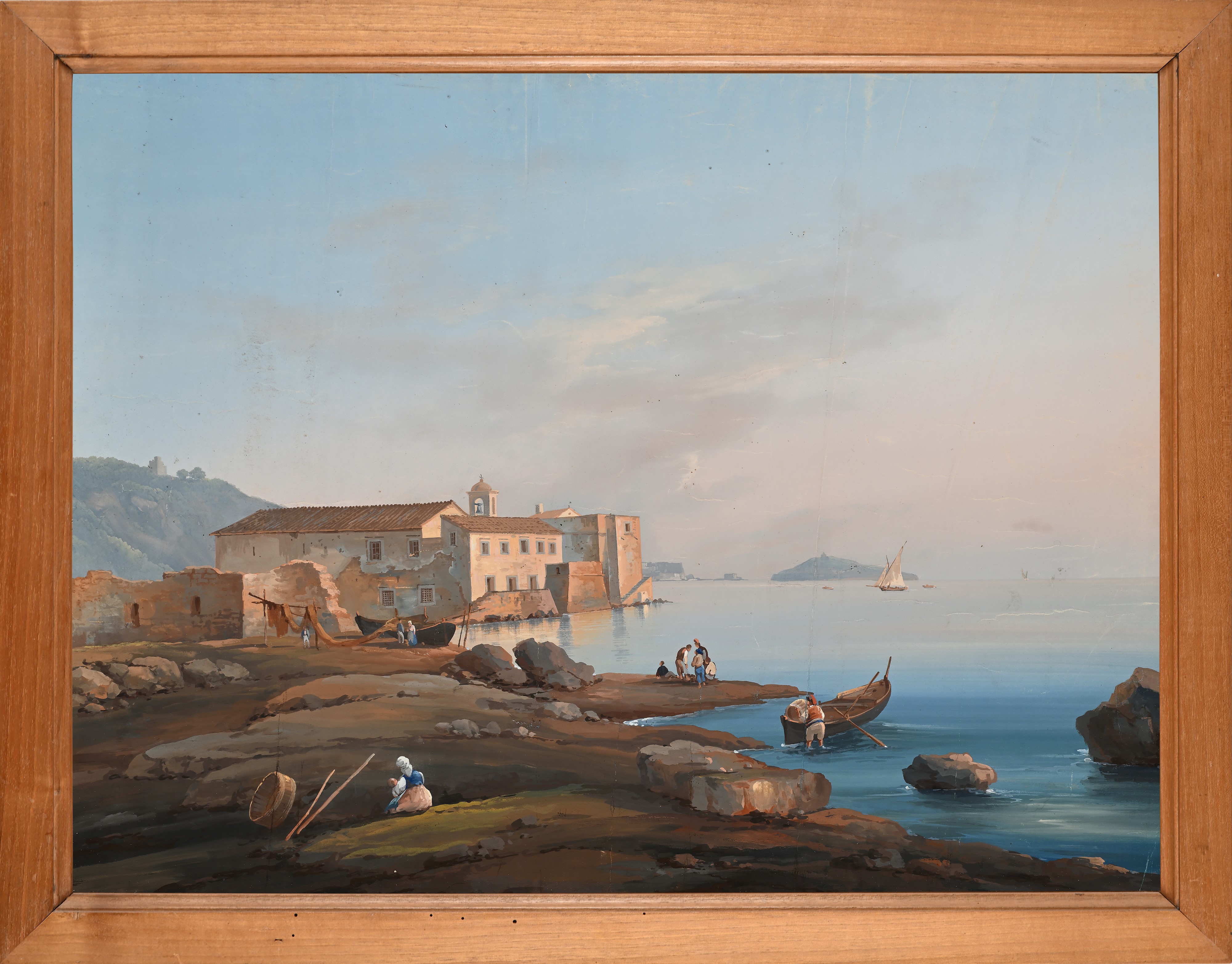 a) Marina di Vietri e la torre Vito Bianchi b) Ospizio a Pozzuoli