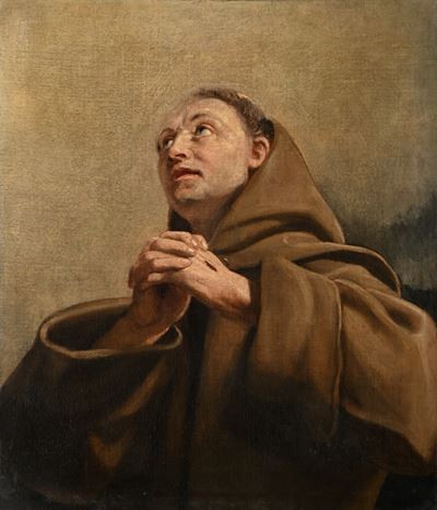 San Francesco, olio su tela