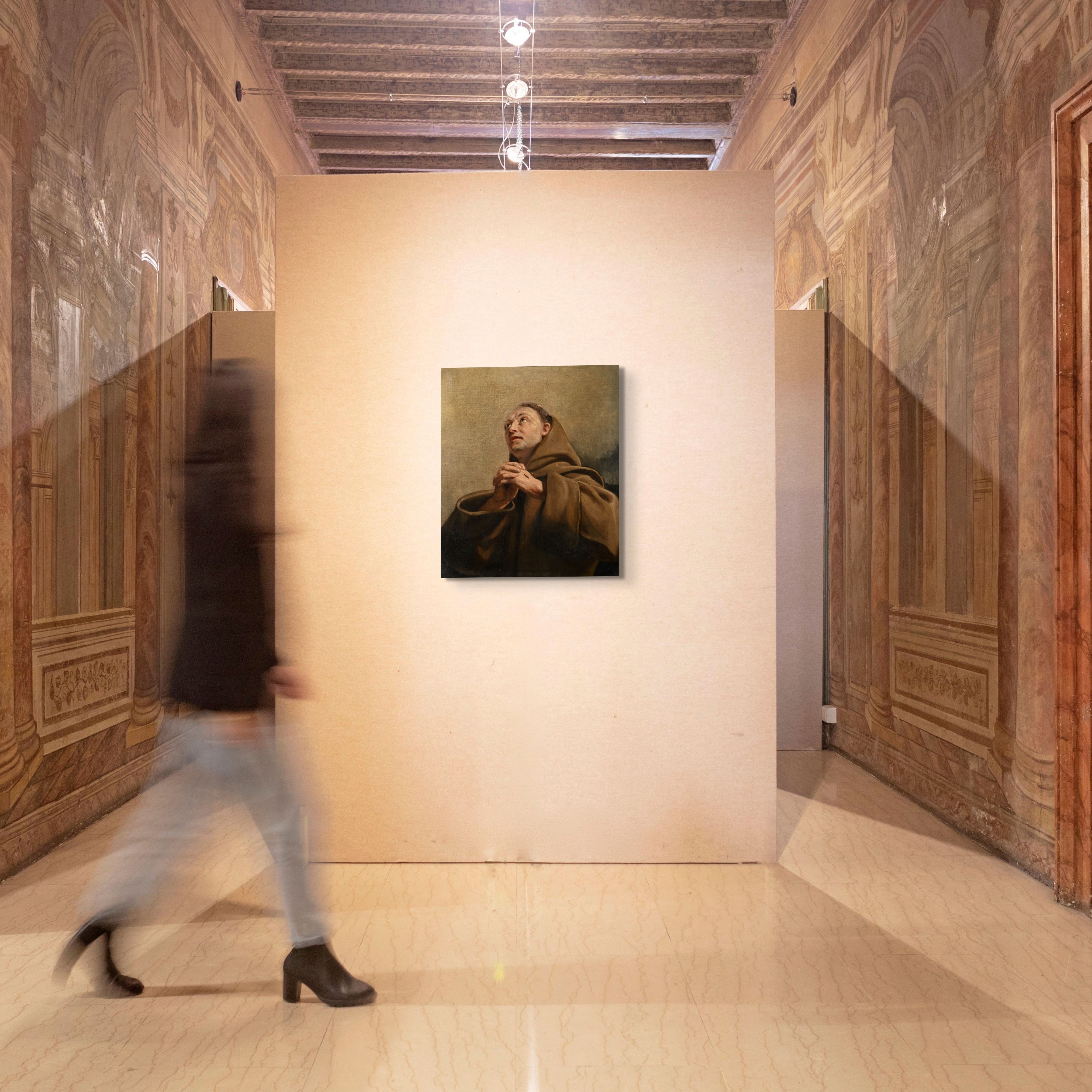 Giuseppe Angeli - San Francesco, olio su tela