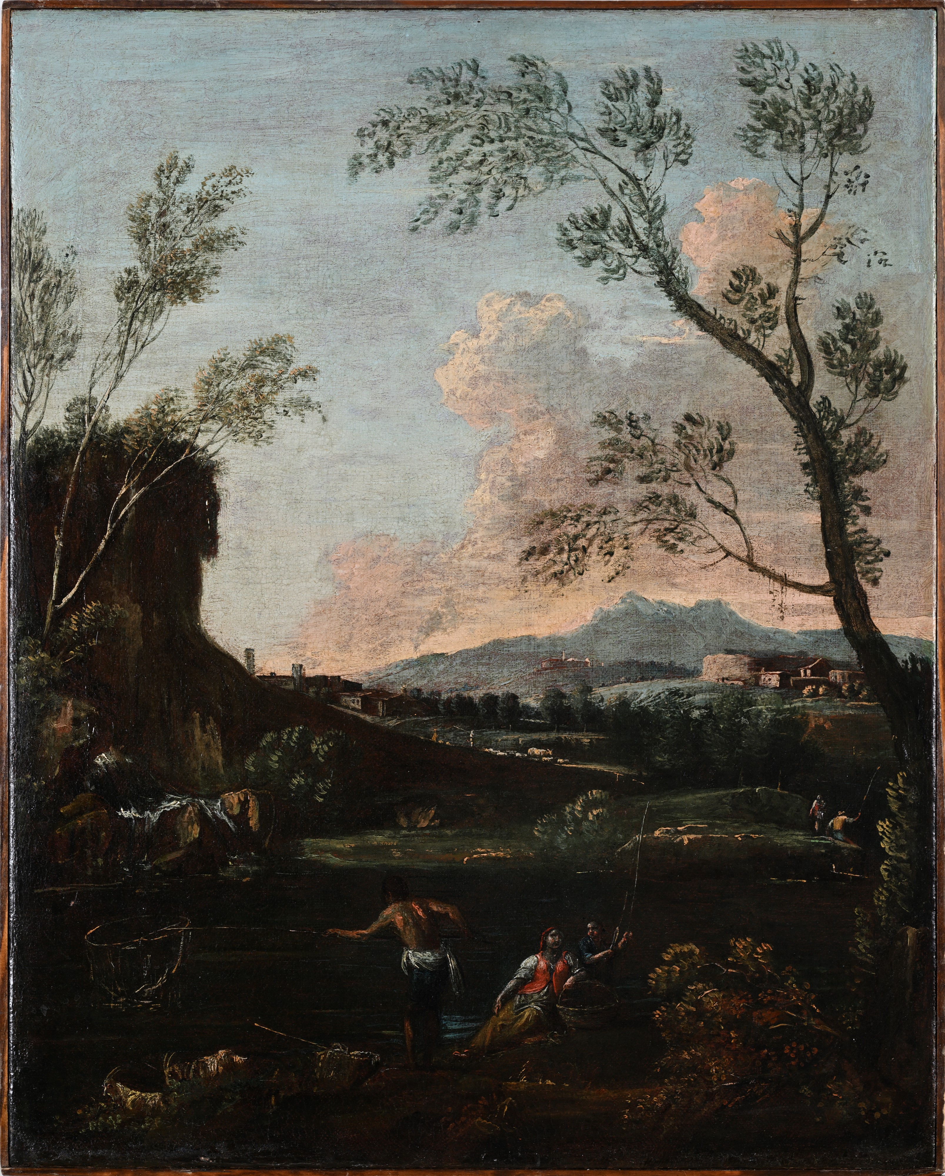 Antonio Diziani - Paesaggio, olio su tela