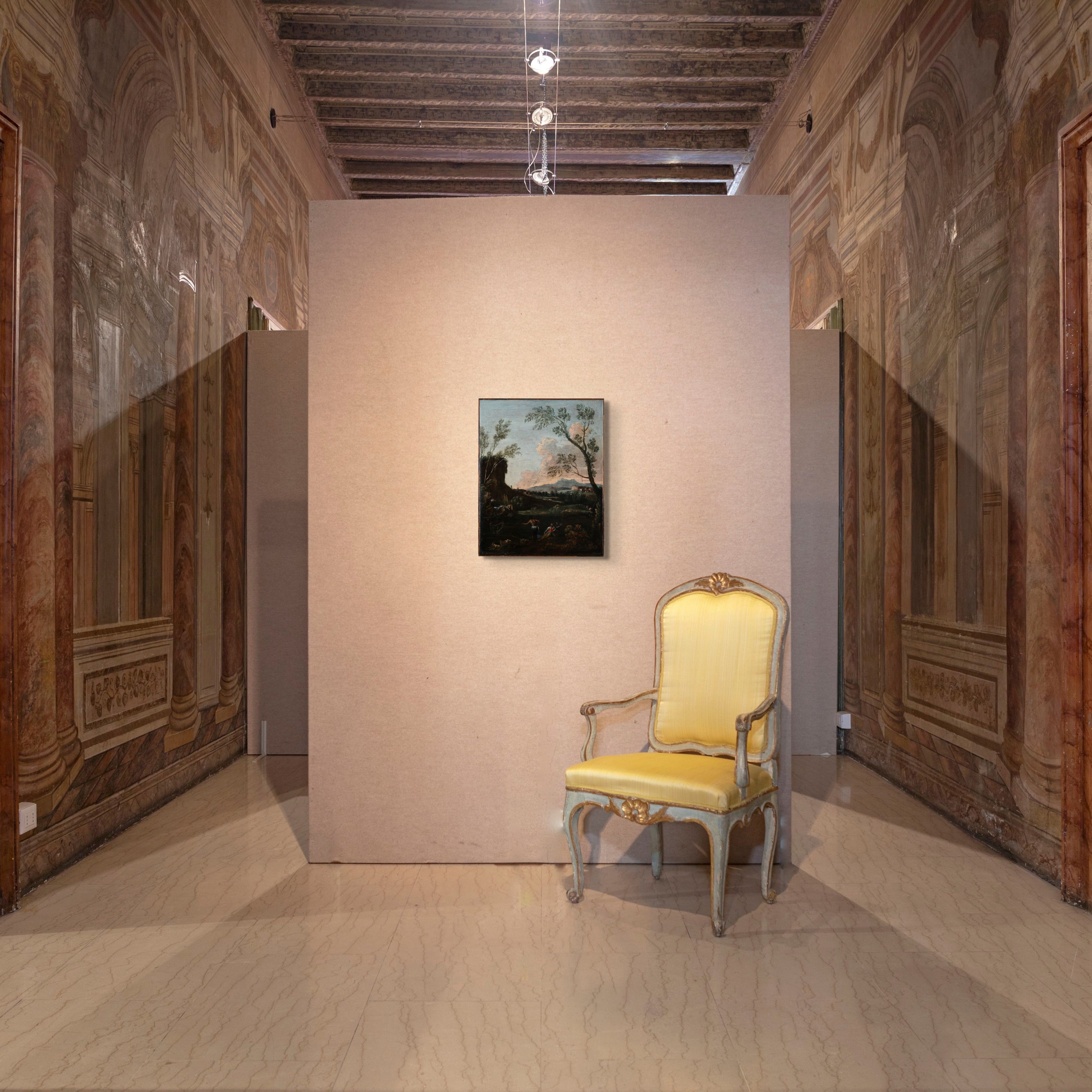 Antonio Diziani - Paesaggio, olio su tela