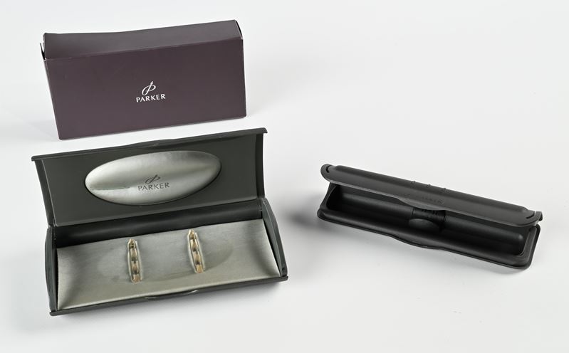 Parker, Due astucci originali con controscatola di cartone, anni 2000