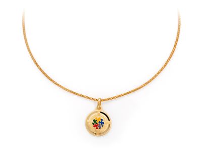 Catena in oro giallo 750/000 con pendente