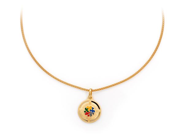 Catena con pendente in oro