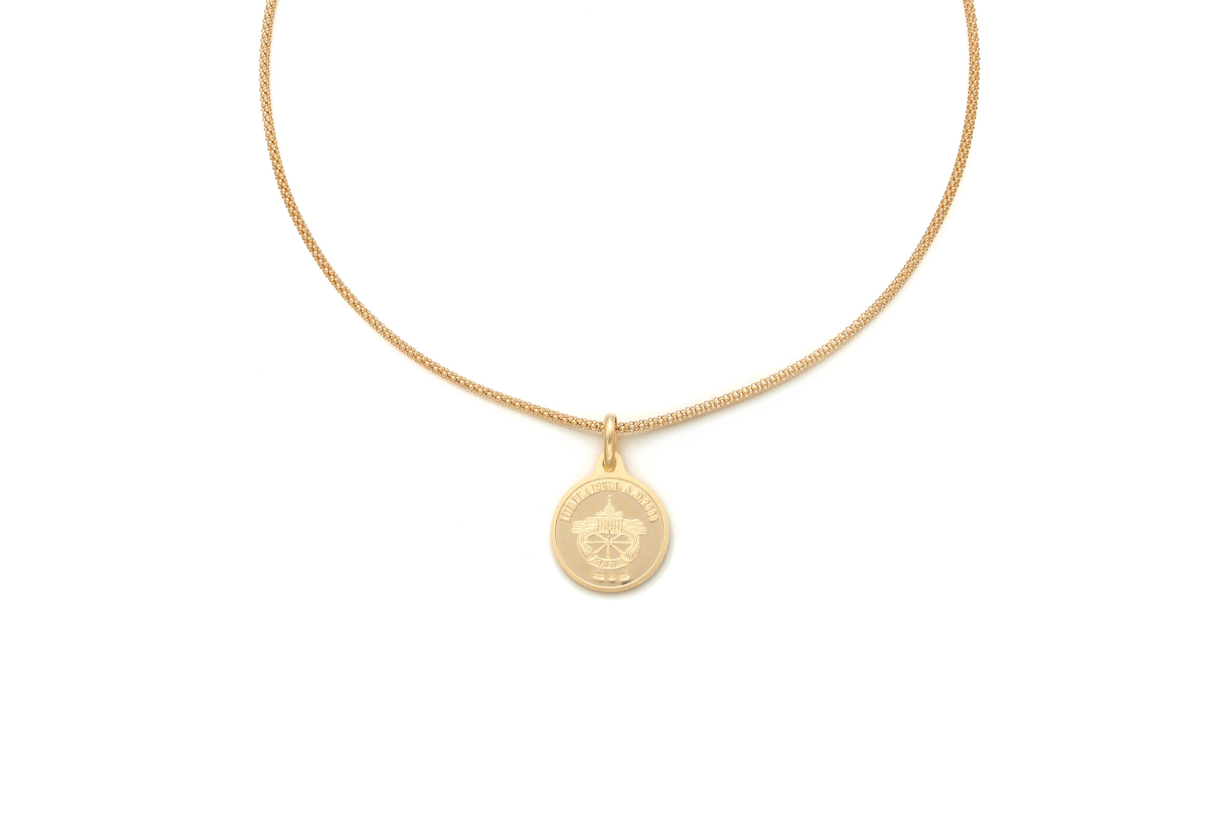 Catena in oro giallo 750/000 con pendente
