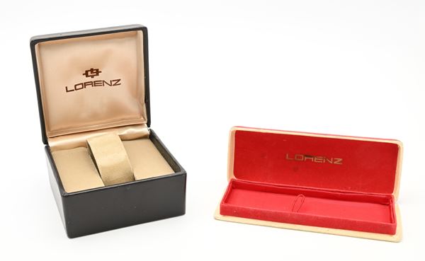2 Astucci vintage Lorenz per orologio da polso