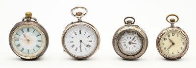Orologi da tasca remontoir, 4 esemplari in argento (fine XIX-inizio XX secolo)