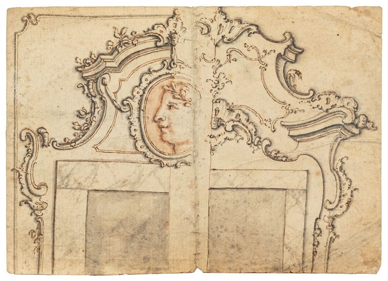 Recto: Studio di Cornice - Verso: Studio di fregio architettonico