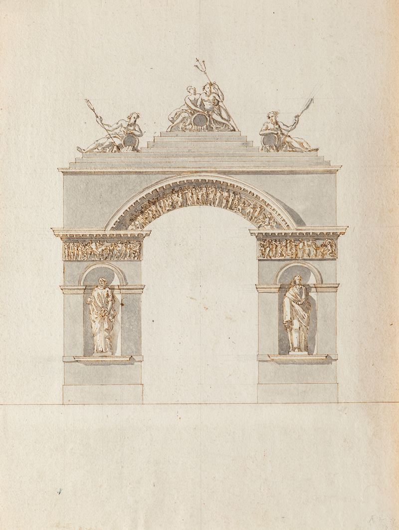 Studio per Arco Trionfale di Porta Nuova a Milano
