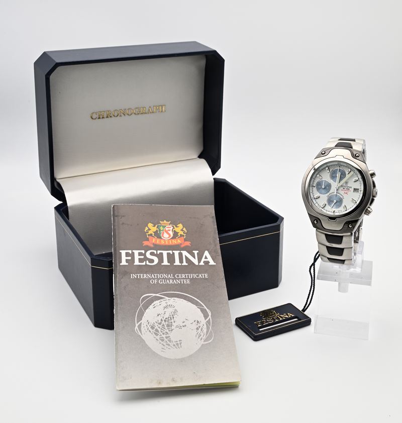 Festina Mecaquartz Chronograph F16189/1 - Orologio da polso mecaquartz Cronografo con datario da ...