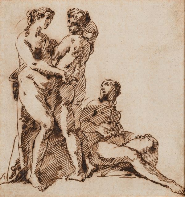 Studio per le Ninfe al bagno