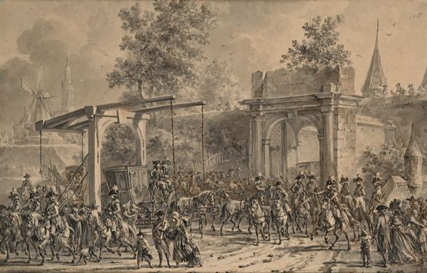 Corpo d'Armata lascia la Città di Anversa - Episodio della Guerra di Fiandra