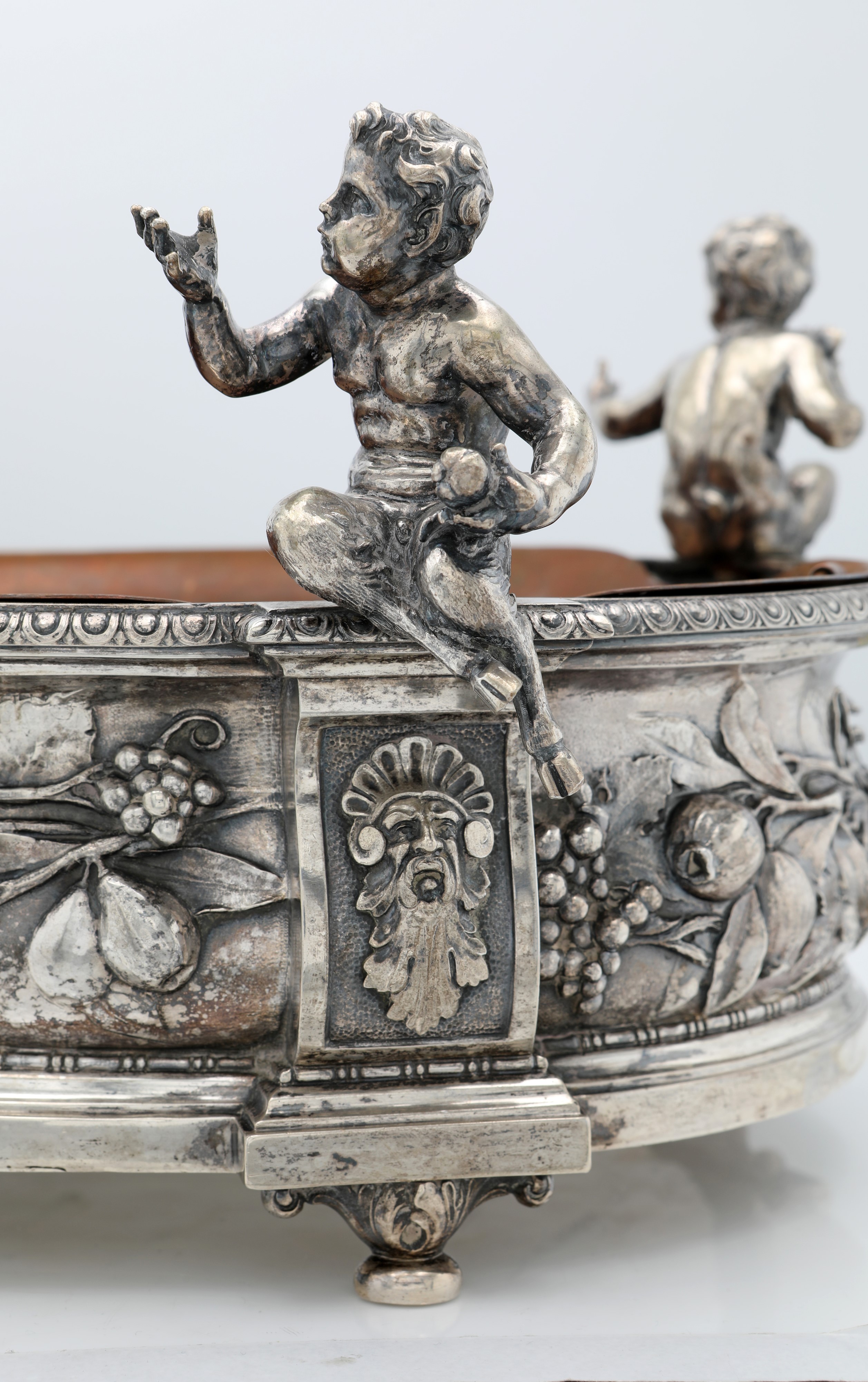 Jardinière centrotavola in argento 800/000