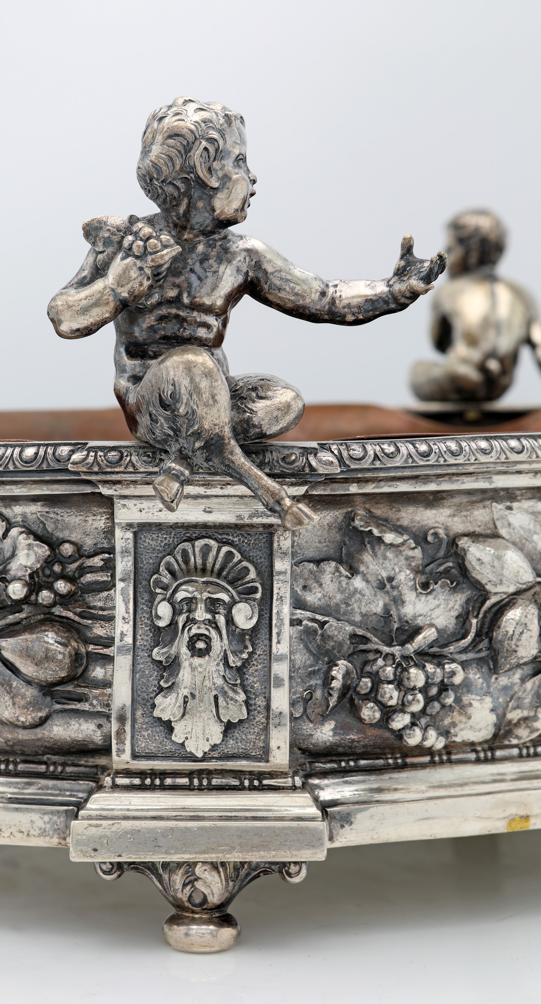 Jardinière centrotavola in argento 800/000