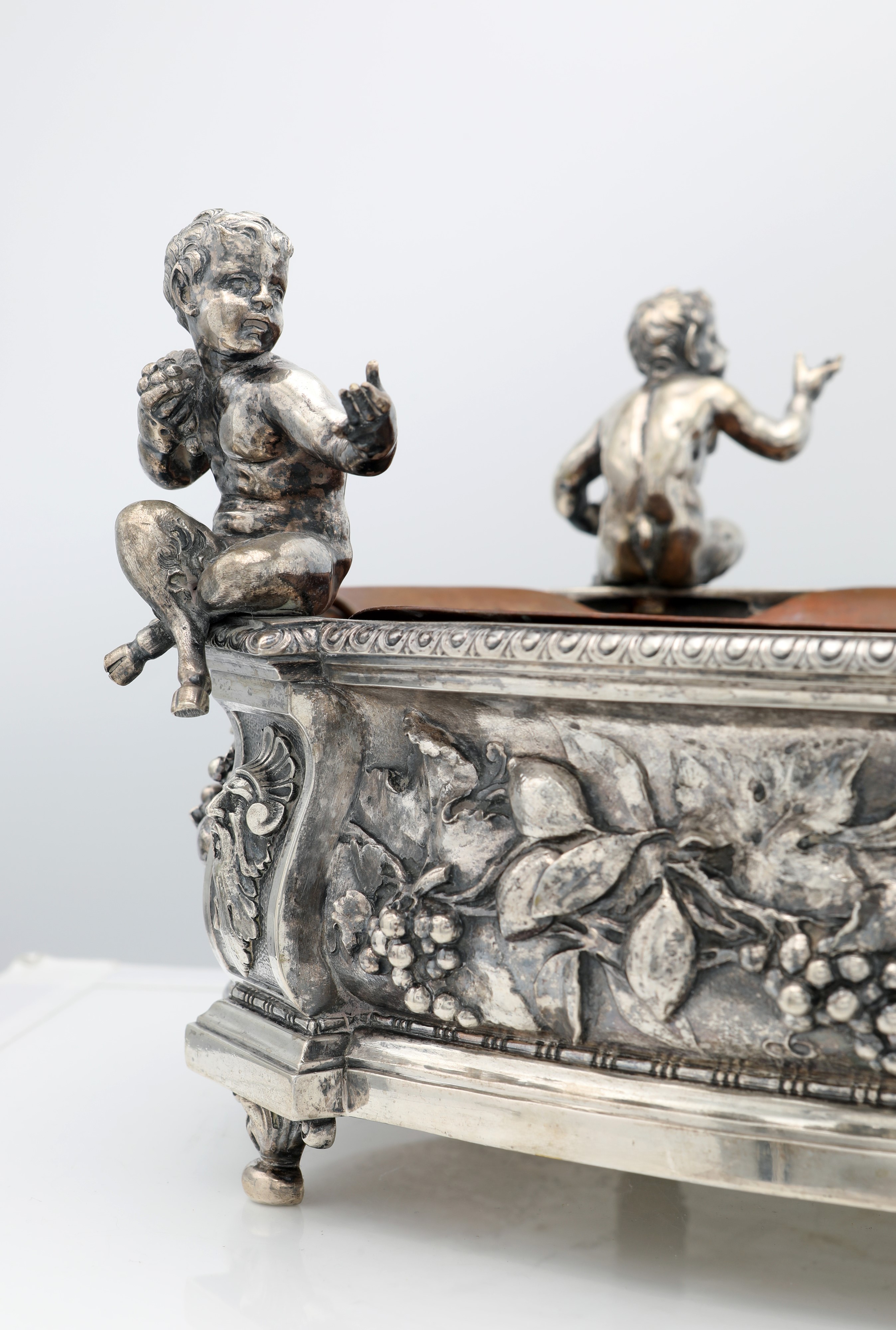 Jardinière centrotavola in argento 800/000