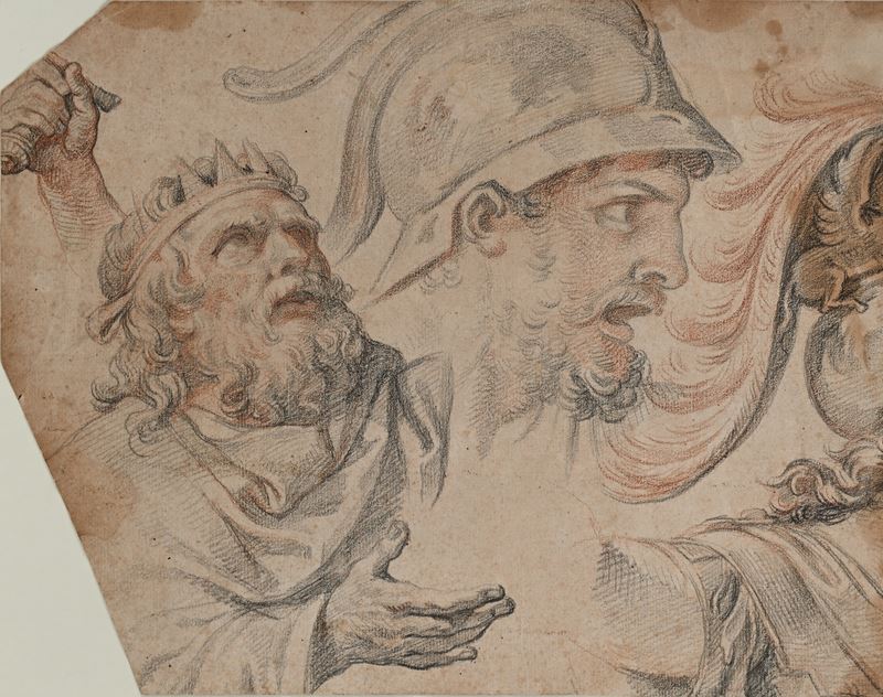 Studio di re Davide e teste