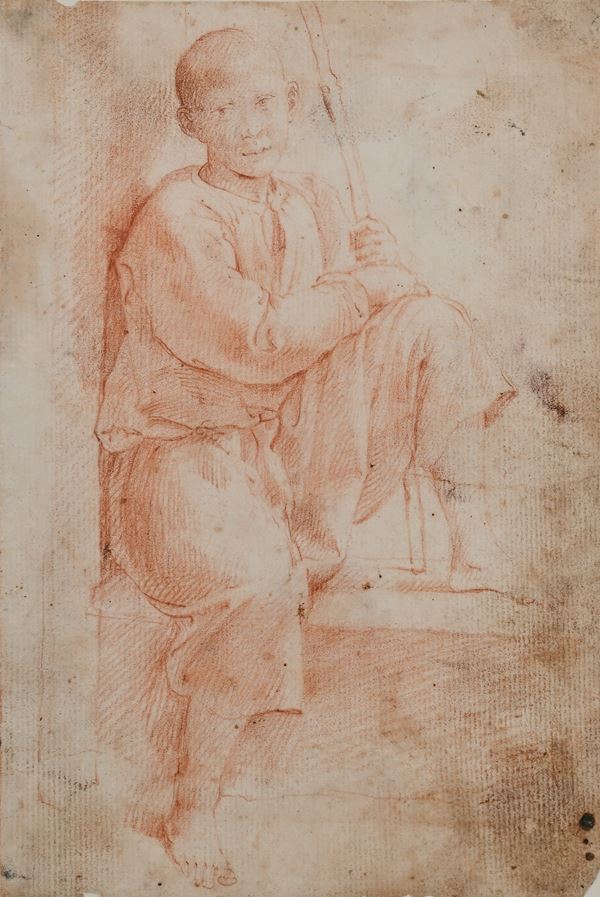 Studio di giovinetto con bastone