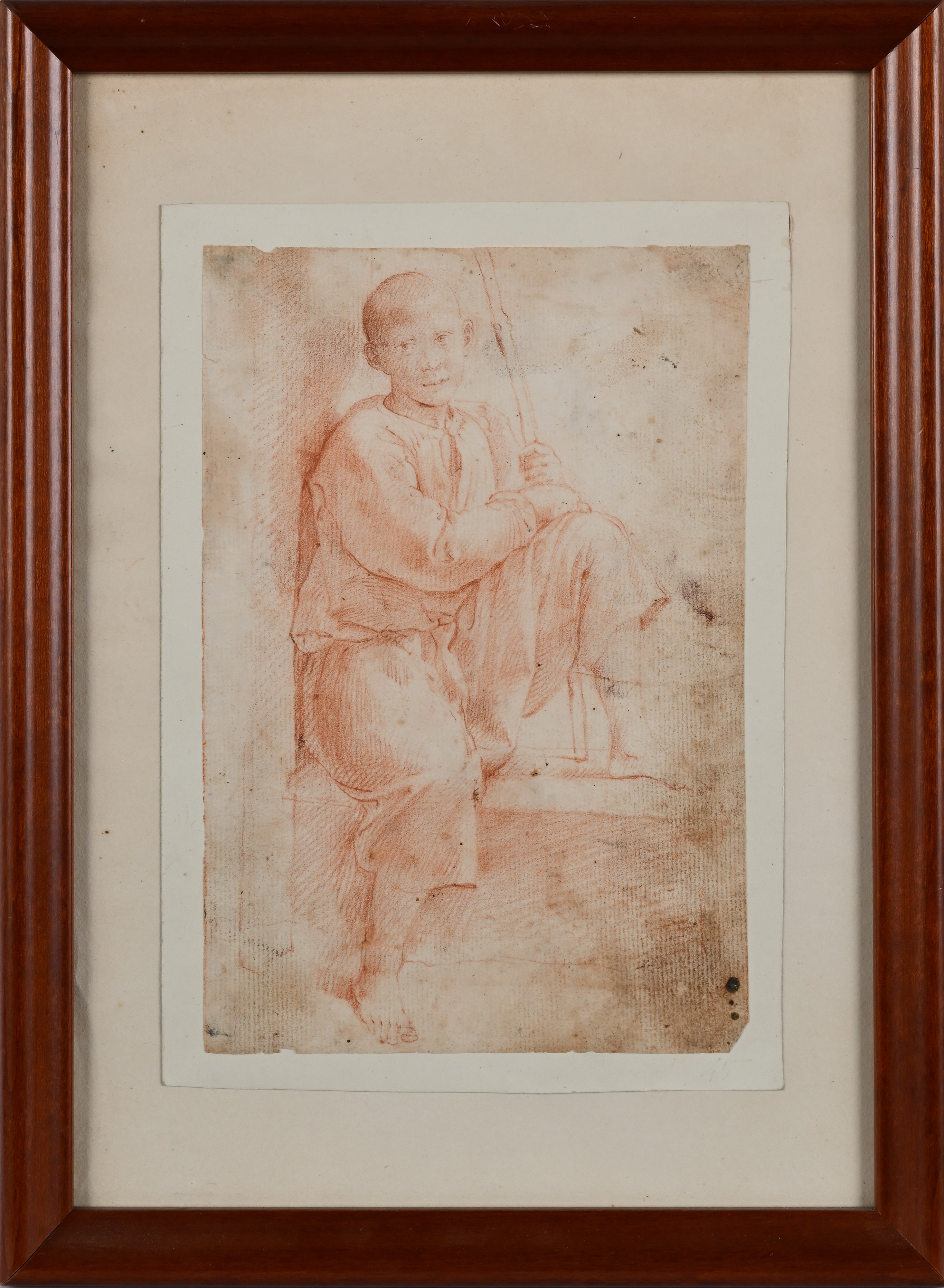 Studio di giovinetto con bastone