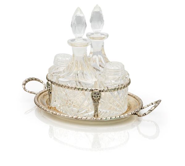 Portacondimenti in argento 800/000